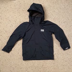 Helly Hansen Boys Black Hooded Jacket Size 10